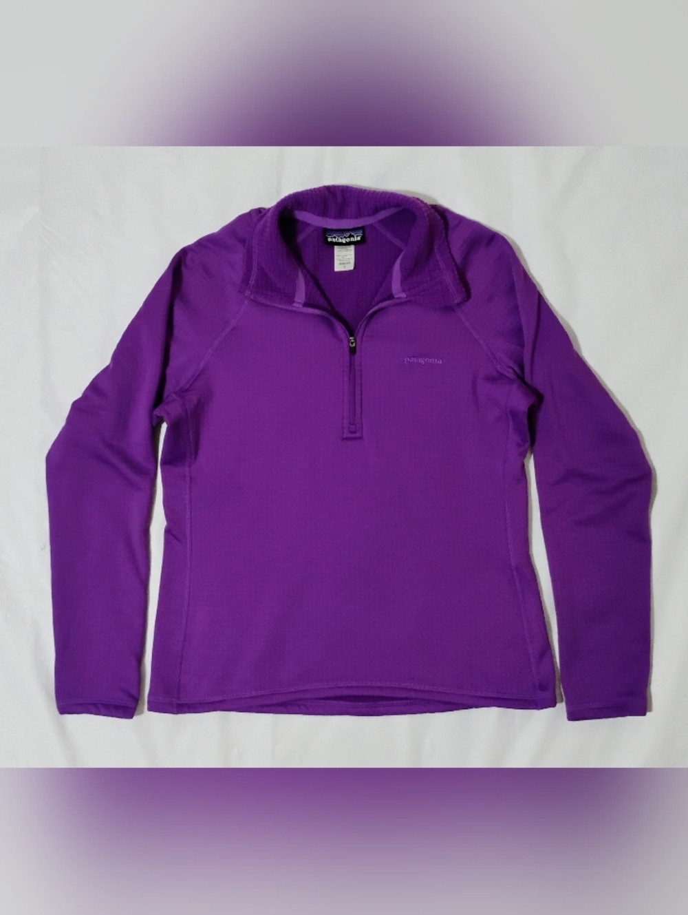 Women's Patagonia R1 Purple 1/4 Zip Pullover Size Small